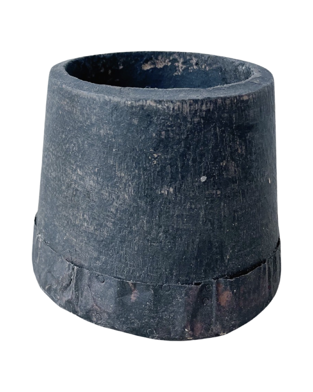 Dark Wooden Pot Small